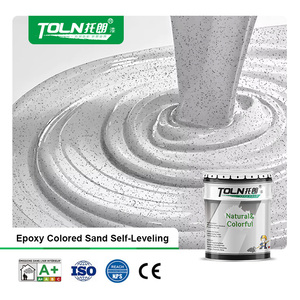 Hiệu ứng đá cẩm thạch tự san phẳng Sàn epoxy không thấm nước Màu cát màu Sàn epoxy cho sàn xi măng bê tông - Product Image 1