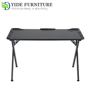 Bureau <span class=keywords><strong>de</strong></span> jeu électrique mobile moderne en forme <span class=keywords><strong>de</strong></span> X avec éclairage RGB, pas cher - Product Image 3