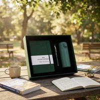 Carnet A5 en Cuir Personnalisé Professionnel à Écriture Fluide, Coffret Cadeau Idéal pour Affaires – Meilleures Ventes