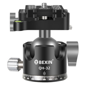Bexin Qh-32 And Qh-28 Aluminum Alloy Ball Head With <b>Panoramic</b> Clamp For <b>Camera</b> Tripod Mounting Accessory - Product Image 2