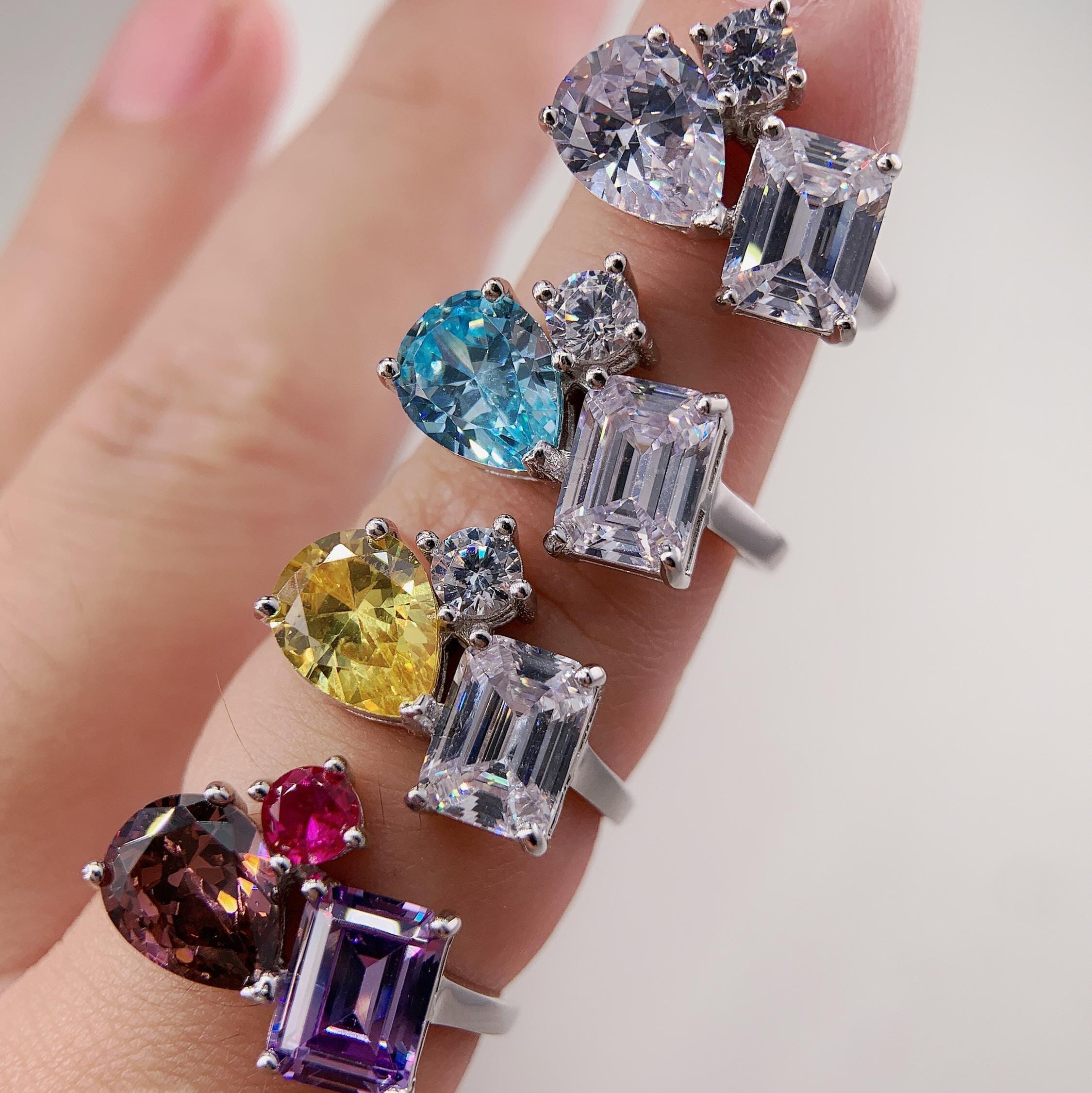Diamond Engagement National Jewel Creations Halo Sleeve Bridal Set