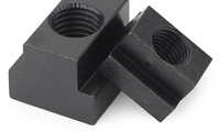 Tuerca de sujeción en T de grado 8.8/10.9, M8 M10 M12, de acero con óxido negro, para mesa de fresadora CNC