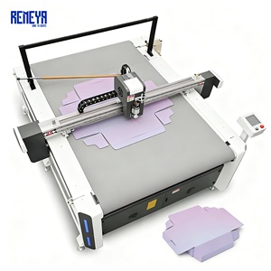 Máquina de corte de precisión REMEYA con cuchilla oscilante para cartón corrugado de doble pared BC de 50 mm con herramienta de corte en V para cortadora de cama plana - Product Image 1