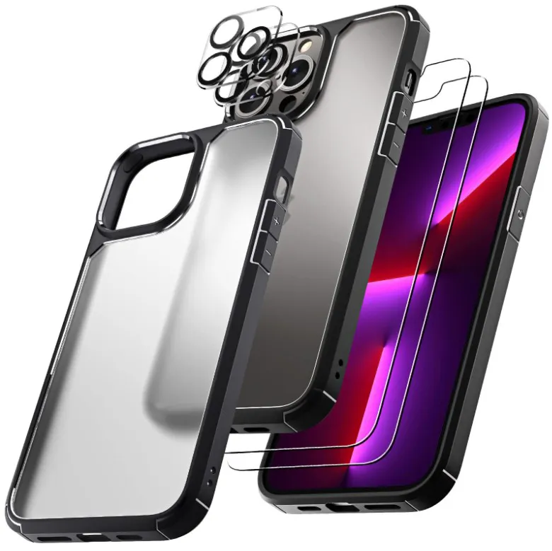 5 in 1 case cover bundle set for iPhone 14 series case screen protector camera lens protector accessories