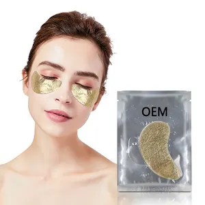 Collagen giữ ẩm lá dưới mắt miếng gel tùy chỉnh cho đôi mắt sưng húp với OEM Logo axit hyaluronic