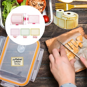 תוויות תרמיות ישירה עבור תאריך קידוד מזון מרובע/עגול/עגול/עגול/לבן מדבקת מדבקה - Product Image 3