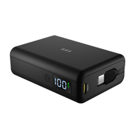 Banco de Energía Portátil Magnético e Impermeable de 10000mAh con LED 3 en 1, Carga Rápida de 45W, Carga Inalámbrica de 15W, Cable Integrado, Personalizable