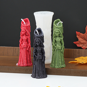 Moule à bougie en silicone <span class=keywords><strong>pour</strong></span> couples <span class=keywords><strong>mariés</strong></span>, Halloween, fantômes, mariée, crânes, <span class=keywords><strong>pour</strong></span> décoration intérieure, vente en gros - Product Image 3