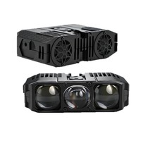 Projecteur laser à 3 LED universel pour moto et voiture 12V 24V, faisceau haut, jaune, blanc, Zda03, pour tout-terrain, 4x4, éclairage de calandre avant de voiture