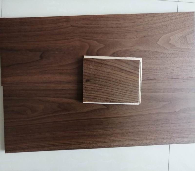190mm幅の板ナチュラルアメリカンブラックウォールナットエンジニ