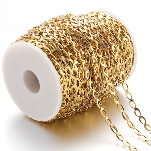 Cadenas Hechas a Mano <span class=keywords><strong>de</strong></span> Acero Inoxidable <span class=keywords><strong>de</strong></span> 5 mm <span class=keywords><strong>de</strong></span> Ancho, Huecas, Curvadas, <span class=keywords><strong>de</strong></span> Doble Capa, con Diseño <span class=keywords><strong>de</strong></span> Gota <span class=keywords><strong>de</strong></span> Agua, para Accesorios <span class=keywords><strong>de</strong></span> Joyería - Product Image 1