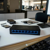 Precio al por mayor TP-Link, conmutador de red de 10/100Mbps de 8 puertos + 2 puertos compatible con cámaras IP de telecomunicaciones y CCTV