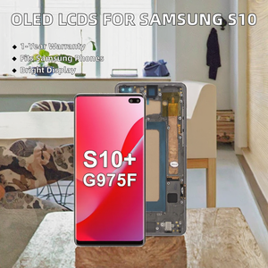 Écran de téléphone portable OLED <span class=keywords><strong>taille</strong></span> originale pour Samsung <span class=keywords><strong>S10</strong></span> <span class=keywords><strong>Plus</strong></span> avec cadre - Product Image 3