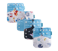 Happy Flute couche en tissu imperméable réutilisable en tissu de daim poche intérieure couches pour bébé avec insert