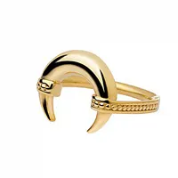 Gemnel 925 argent 14k or plaqué bijoux minimaliste corne anneaux en gros 2022 pour femme