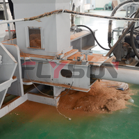 Ligne de production personnalisée de substrat de culture en tourbe de coco hydraulique, machine de traitement de blocs nutritifs en coco pour semis de fleurs