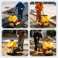 Compacteur à plaque essence fiable de type 90 pour la compactation de routes, de fosses, d'asphalte et de sols