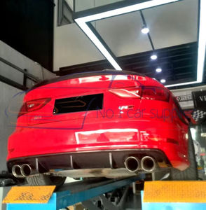 Difusor trasero de fibra de carbono Sportline para <span class=keywords><strong>A3</strong></span> 8V <span class=keywords><strong>S</strong></span> <span class=keywords><strong>Line</strong></span> S3 Sedán 4 puertas 2014-2016, gran éxito de ventas. - Product Image 6