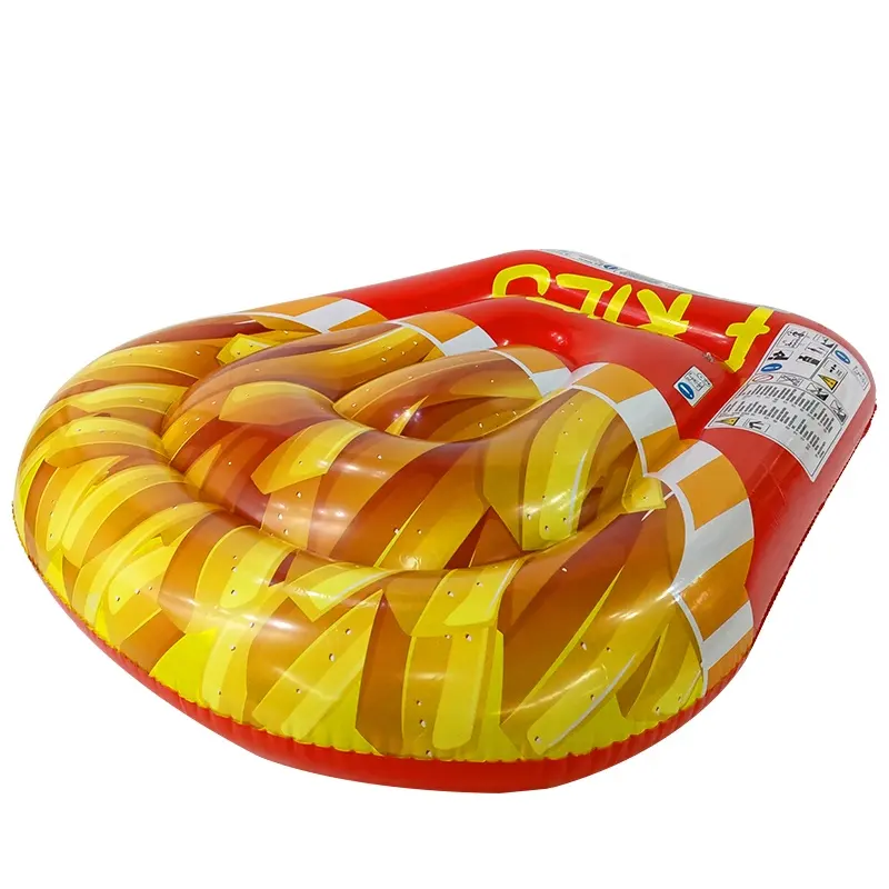 Best selling High quality Inflatable outdoor fries Pool Float Water Fun Summer Beach Swimming pool Float Party Lounge for adult