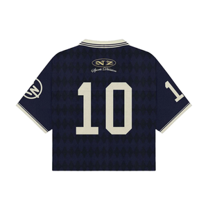 Camiseta de Fútbol Retro Americana Personalizada para Hombre, Clásica, Holgada, para Deporte, con Estampado Digital, Transpirable, de Malla de Poliéster con Letras - Product Image 3