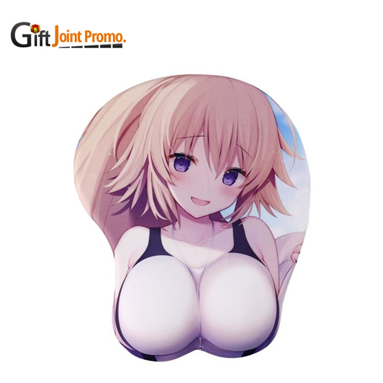 Пользовательский Коврик для мыши boobs, сублимационный Аниме Коврик для мыши с подставкой для запястья