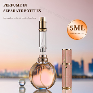 Stock d'usine, logo personnalisable, étui en cuir, flacon <span class=keywords><strong>vaporisateur</strong></span> miniature de luxe pour <span class=keywords><strong>voyage</strong></span>, atomiseur de <span class=keywords><strong>parfum</strong></span> 5 ml - Product Image 2