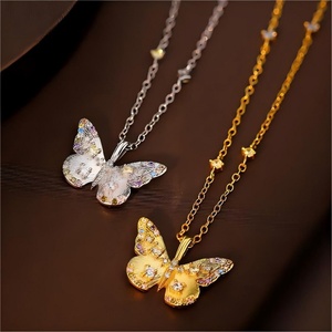 Joyería de Plata 925 de Moda, Collares de Joyería Fina con Circonitas de Colores Vintage para Mujer, Oro de 18k, Venta al por Mayor Personalizada - Product Image 1