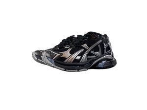 Zapatillas Deportivas Robustas con Logotipo Personalizado y Estilo Desgastado |   Zapatos Cyberpunk Urbanos con Diseño Exclusivo, Parte Superior de Malla Transpirable, Aumentan la Estatura, Suaves para Caminar - Product Image 1