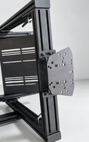 Base de volant universelle robuste modèle 4080 pour simulateur de course, cockpit de simulation réglable en hauteur