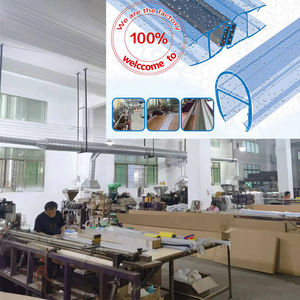 سوبر واضح البلاستيك pvc المطاط دش غرفة أسفل شاشة ختم المياه قطاع الزجاج حمام شريط إحكام إغلاق مغناطيسي باب حمام - Product Image 4