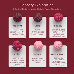 ลูกบอลบีบคลายเครียดแบบมีสัมผัสพิเศษ ปี 2025 กำลังเป็นที่นิยม ทันสมัย ปลอดสาร BPA ทนทาน ผลิตจากซิลิโคนเกรดอาหาร ปลอดสารพิษ แม่เหล็กในตัว เงียบ - Product Image 3