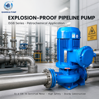 Pompa Booster Pipa Sentrifugal Vertikal Kustom dari Besi Cor Tahan Ledakan Berdaya Tinggi untuk Irigasi Pertanian.