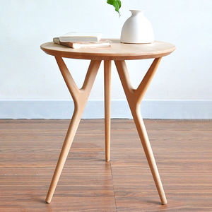 Nuevo diseño rectangular, mesas auxiliares de madera duraderas, hecho a mano estilo moderno, ahorro de espacio, Color personalizable para salas de estar - Product Image 2