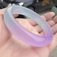 Bracelet de Jade à quartz, 1 pièce, série fraîche, demi-violet, demi-huile, Cyanite, Jade