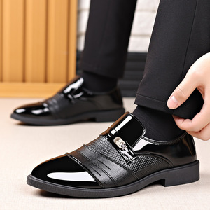 Chaussures habillées classiques pour hommes de haute qualité - chaussures plates rétro décontractées en cuir respirant, sur mesure et luxueuses - Product Image 2