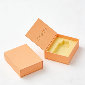 High-End Custom Perfume Packaging Box, Luxury Rigid Gift Box with <b>Foam</b> Insert for Boutique Perfume - Product Image 1