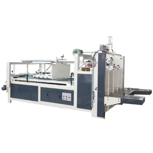 ZH Semi Auto Ce Standard Carton Box Hot And Cold Folder Gluer Machine Folding Gluing Machine For Paperboard Box