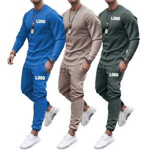 2025 Logo personnalisé hommes solide grande taille vêtements de sport hommes vêtements de sport ensemble de survêtements en gros survêtements joggeurs pour l'hiver - Product Image 4