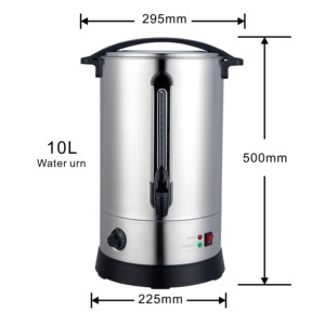Chauffe-eau électrique à double paroi en acier inoxydable de grande capacité <span class=keywords><strong>10</strong></span> <span class=keywords><strong>litres</strong></span> Contrôle de la température Arrêt automatique pour - Product Image 2