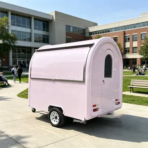 Camion de restauration mobile électrique pour la vente de chocolat violet, conforme aux normes américaines, idéal pour les événements et les affaires. - Product Image 1