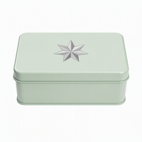 Boîte en métal à charnière personnalisée pour cadeaux, artisanat, rangement d'objets de petite taille, organisateur rectangulaire, emballage métallique, vente en gros, fabricant OEM