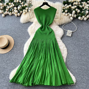 <span class=keywords><strong>Abito</strong></span> Estivo da Donna <span class=keywords><strong>in</strong></span> <span class=keywords><strong>Maglia</strong></span> Senza Maniche Premium con Pieghe e Patchwork Aderente - Product Image 4