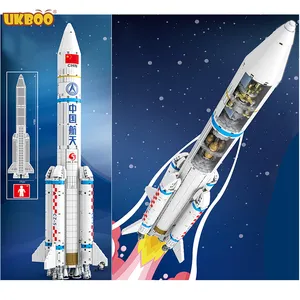 Groothandel lego maan raket-2147 Pcs Educatief Lange Mars Een Ruimte Raket Bouwstenen Legoinglys Ruimteschip