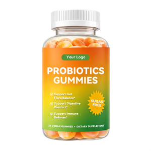 Gomitas Probióticas OEM 30 Veganas Sin Azúcar, Suplemento para el Apoyo Digestivo - Product Image 1