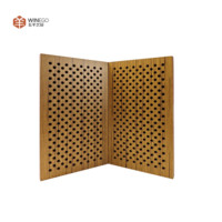 WINEGO Panel de pared acústico perforado con amortiguación de sonido Materiales de melamina insonorizados Panel acústico perforado con reducción de ruido