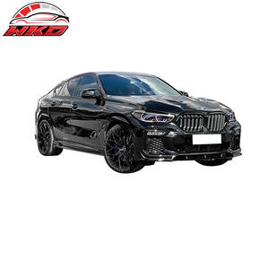 Lèvre de pare-chocs avant pour BMW G06 X6 2020-2023 Spoiler M Sport Style IKON Noir brillant ABS 4 pièces Accessoires automobiles - Product Image 2