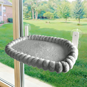 Lit <span class=keywords><strong>de</strong></span> fenêtre pour chat moderne, solide, lavable, amovible, durable, avec doubles ventouses, facile à installer, coussin en coton doux, hamac <span class=keywords><strong>de</strong></span> fenêtre - Product Image 2