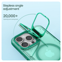 Nillkin Écologique Magnétique Cristal clair Caméra découpé Téléphone Cas Pour Iphone 16/plus/pro/Pro Max Avec Métal Stand Lens Cover