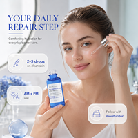 Ampoule réparatrice au peptide de cuivre bleu, ectoïne, panthénol, bêta-glucane, acide hyaluronique, sérum hydratant pour la barrière cutanée, 30 ml, OEM ODM
