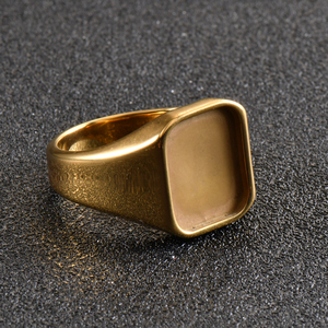 Tùy chỉnh khắc trống Inlay Vòng trang sức làm vuông signet Vòng tungsten carbide trống Vòng Lõi cho nam giới DIY Inlay đồ trang sức - Product Image 3